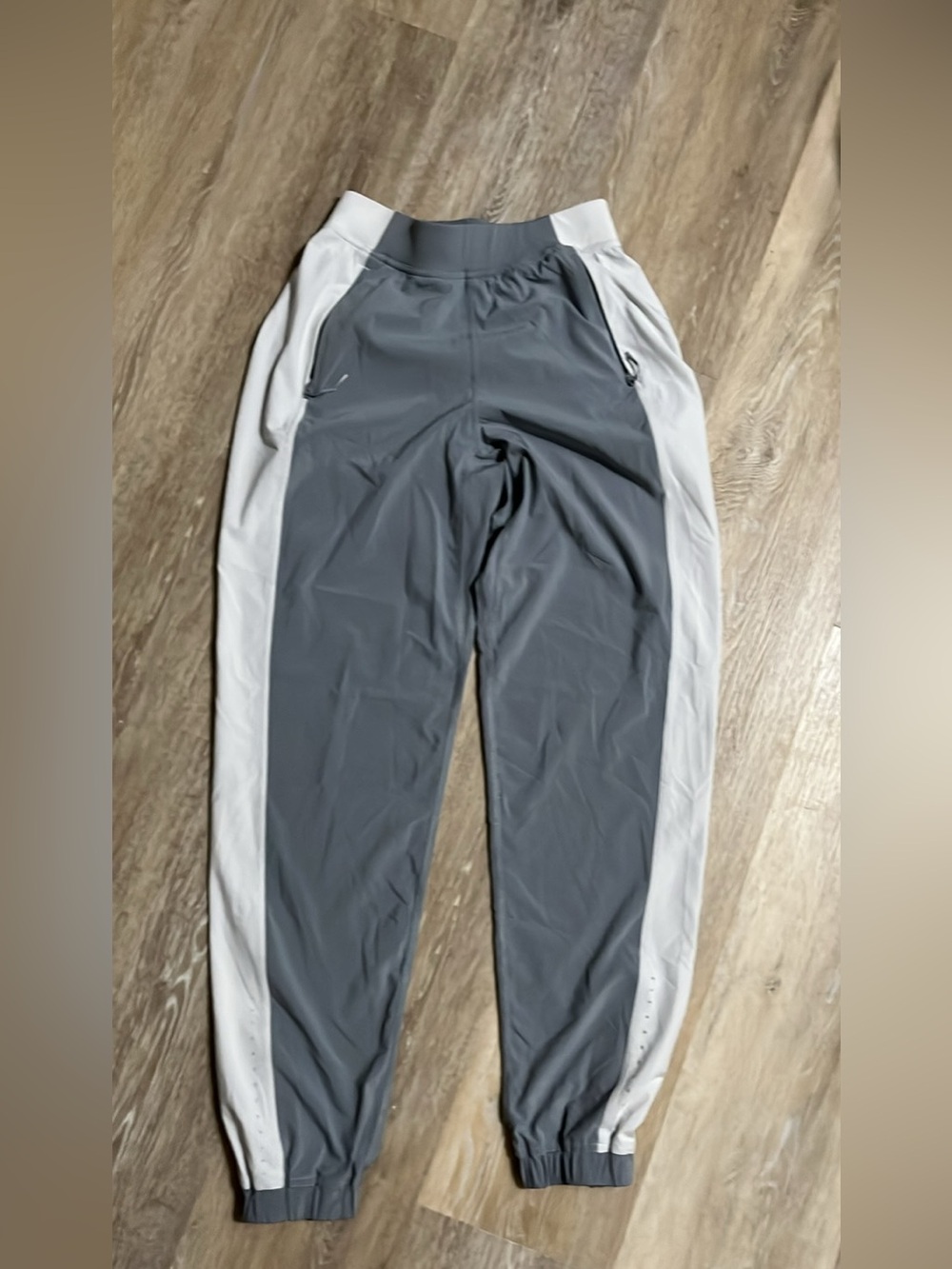 lululemon athletica Gray and White Performance Joggers
